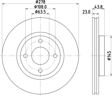 Mintex MDC2864C - Kočioni disk www.molydon.hr