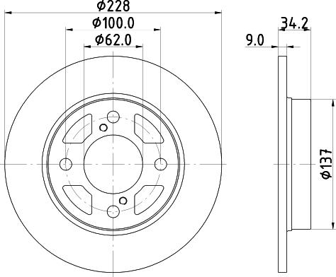 Mintex MDC2868C - Kočioni disk www.molydon.hr