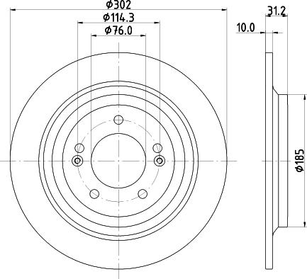 Mintex MDC2818C - Kočioni disk www.molydon.hr