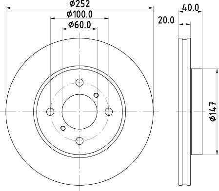 Mintex MDC2813C - Kočioni disk www.molydon.hr