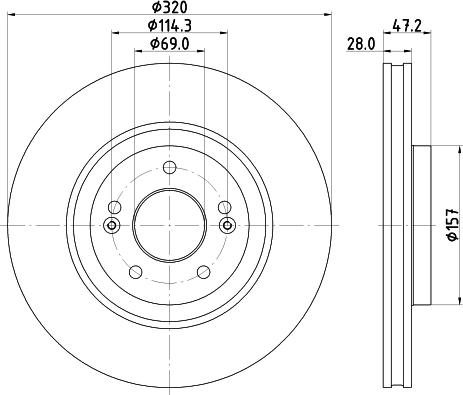 Mintex MDC2888C - Kočioni disk www.molydon.hr