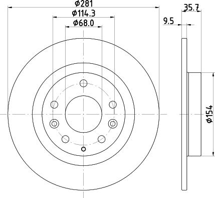 Mintex MDC2821C - Kočioni disk www.molydon.hr