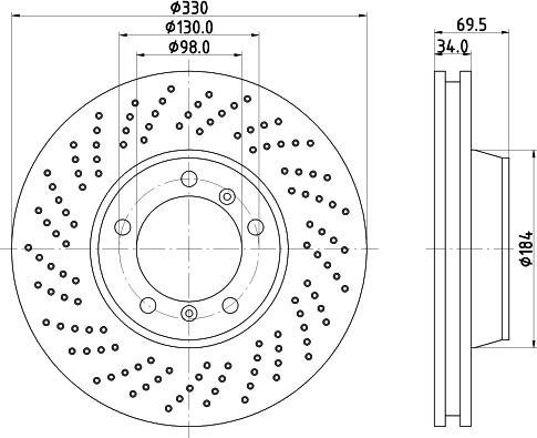 Mintex MDC2354L - Kočioni disk www.molydon.hr