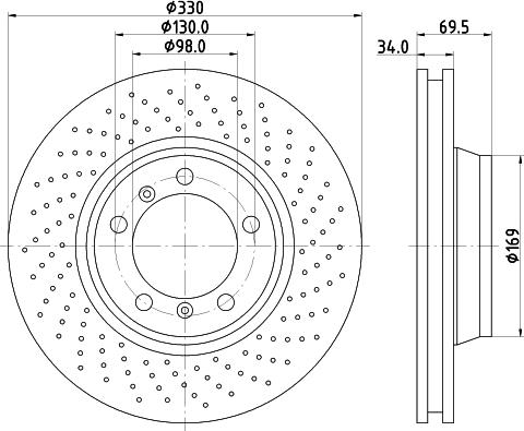 Mintex MDC2354R - Kočioni disk www.molydon.hr