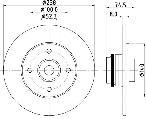 Mintex MDC2381 - Kočioni disk www.molydon.hr