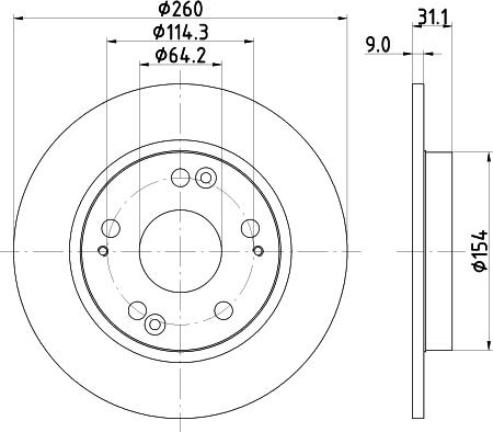 Mintex MDC2332 - Kočioni disk www.molydon.hr