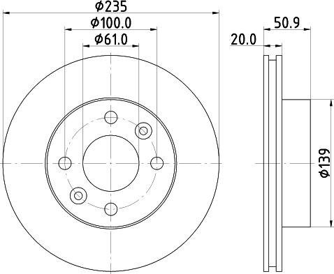 Mintex MDC2325 - Kočioni disk www.molydon.hr