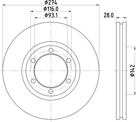 Mintex MDC2326 - Kočioni disk www.molydon.hr