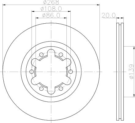 Mintex MDC2323 - Kočioni disk www.molydon.hr