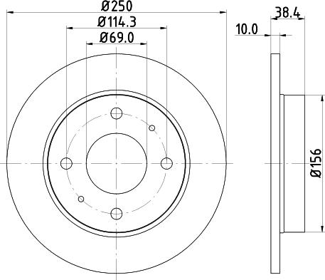 Mintex MDC2376 - Kočioni disk www.molydon.hr