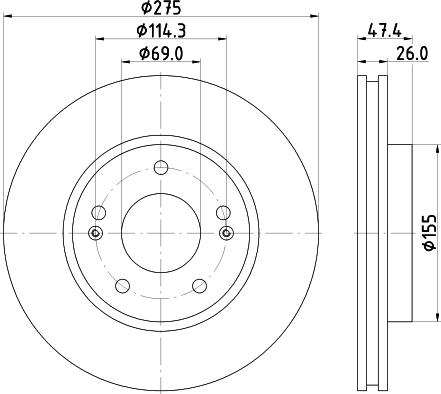 Mintex MDC2372 - Kočioni disk www.molydon.hr