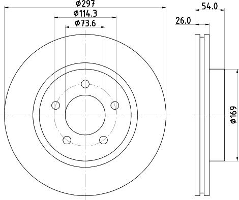 Mintex MDC2255 - Kočioni disk www.molydon.hr