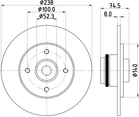 Mintex MDC2266 - Kočioni disk www.molydon.hr