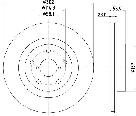 Mintex MDC2756 - Kočioni disk www.molydon.hr