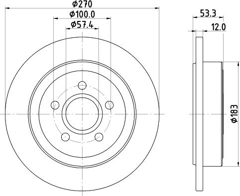 Mintex MDC2707 - Kočioni disk www.molydon.hr