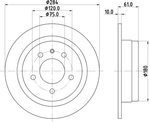 Mintex MDC271 - Kočioni disk www.molydon.hr