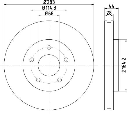 Mintex MDC2732 - Kočioni disk www.molydon.hr