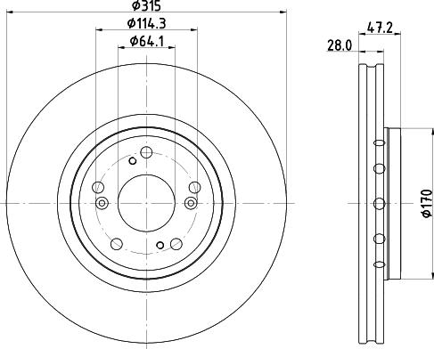 Mintex MDC2773 - Kočioni disk www.molydon.hr