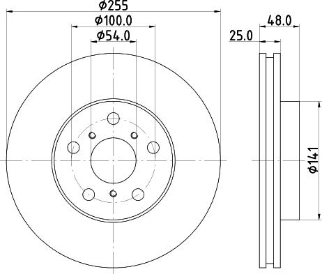 Mintex MDC746 - Kočioni disk www.molydon.hr