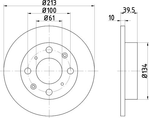 Mintex MDC754 - Kočioni disk www.molydon.hr