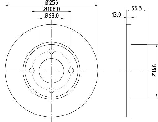 Mintex MDC756 - Kočioni disk www.molydon.hr