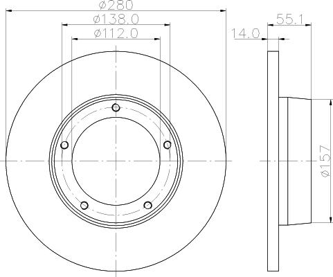 Mintex MDC752 - Kočioni disk www.molydon.hr