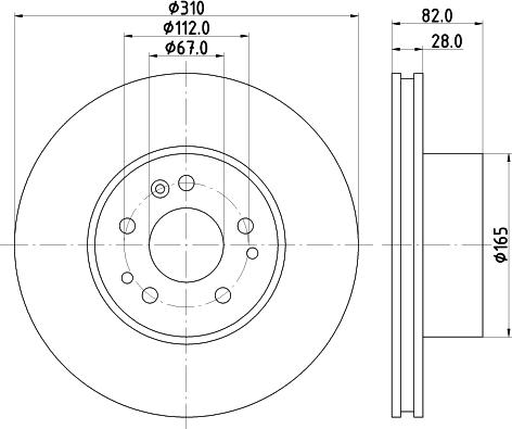 Mintex MDC764 - Kočioni disk www.molydon.hr