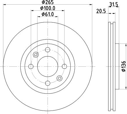 Mintex MDC705 - Kočioni disk www.molydon.hr