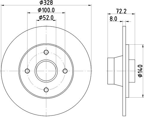 Mintex MDC703 - Kočioni disk www.molydon.hr