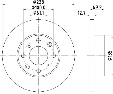 Mintex MDC707 - Kočioni disk www.molydon.hr