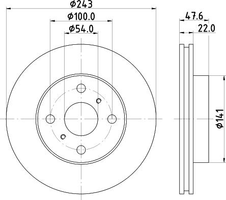 Mintex MDC719 - Kočioni disk www.molydon.hr