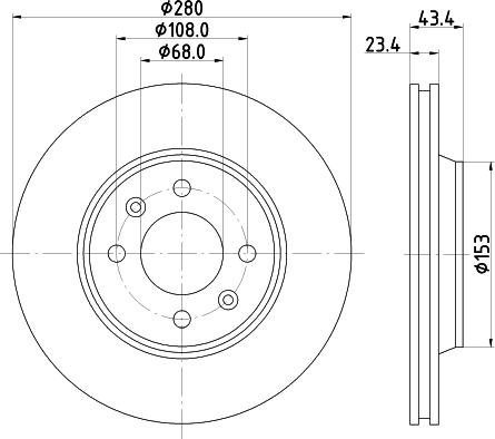 Mintex MDC710 - Kočioni disk www.molydon.hr