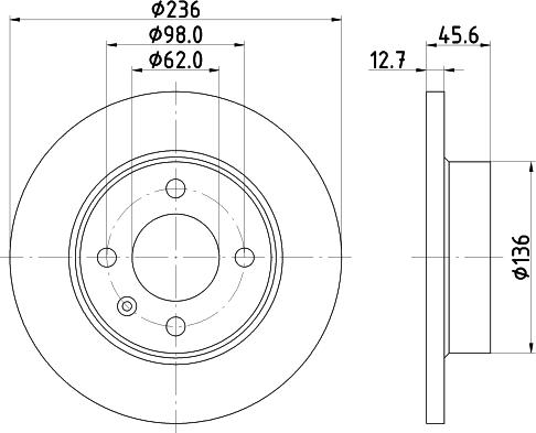 Mintex MDC711 - Kočioni disk www.molydon.hr