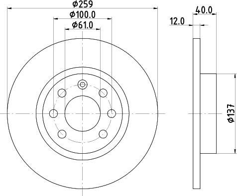 Mintex MDC732 - Kočioni disk www.molydon.hr