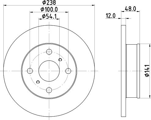 Mintex MDC725 - Kočioni disk www.molydon.hr