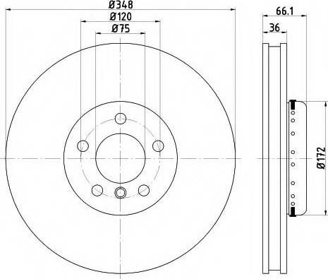 Mintex MDCB2580R - Kočioni disk www.molydon.hr