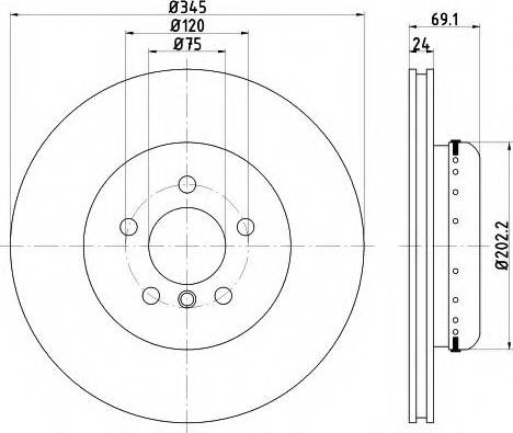 Mintex MDCB2583 - Kočioni disk www.molydon.hr