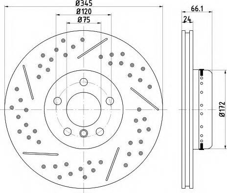 Mintex MDCB2574 - Kočioni disk www.molydon.hr