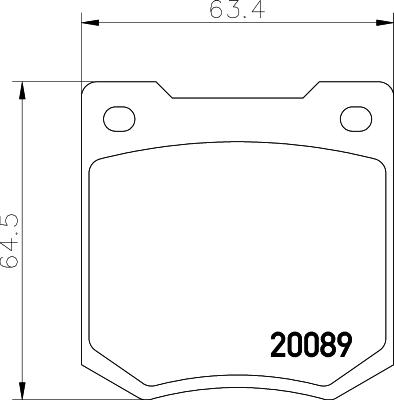 Mintex MGB535 - Komplet Pločica, disk-kočnica www.molydon.hr