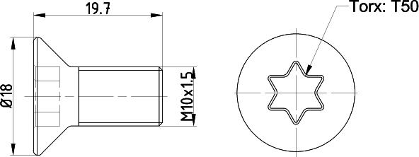 Mintex TPM0016 - Vijak, kočioni disk www.molydon.hr