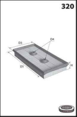 MISFAT P255 - Filter za zrak www.molydon.hr