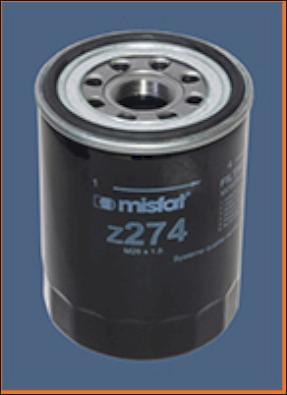 MISFAT Z274 - Filter za ulje www.molydon.hr