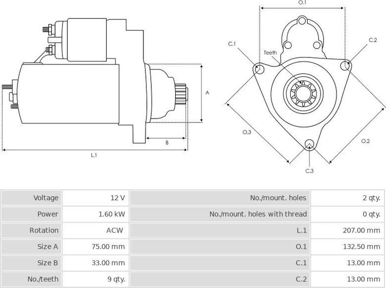 Mitsuba SM442-01 - Starter www.molydon.hr