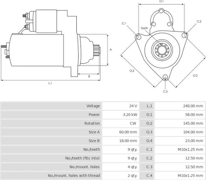 Mitsubishi M2T56871 - Starter www.molydon.hr