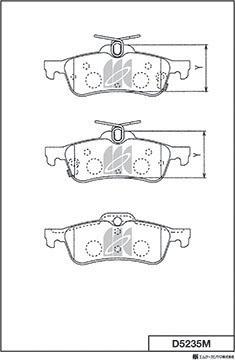 Kavo Parts KBP-2066 - Komplet Pločica, disk-kočnica www.molydon.hr