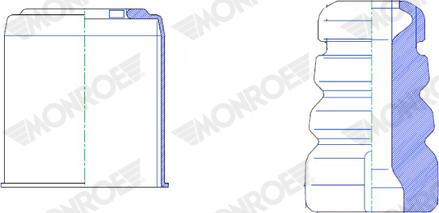 Monroe PK474 - Komplet za zaštitu od prasine, amortizer www.molydon.hr
