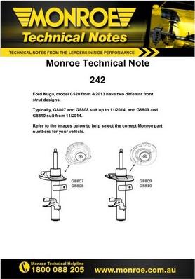 Monroe-AU G8810 - Amortizer www.molydon.hr