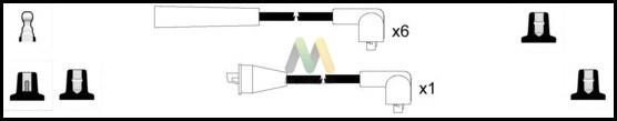 Motaquip LDRL233 - Set kablova za paljenje www.molydon.hr