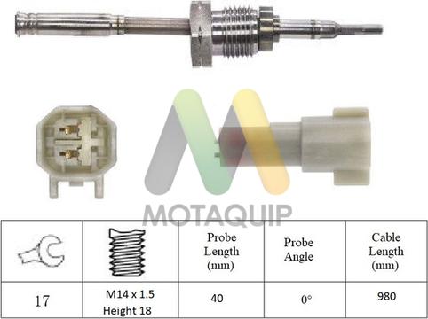 Motaquip LVET430 - Senzor, temperatura Ispušnih plinova www.molydon.hr