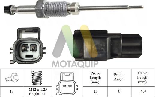 Motaquip LVET429 - Senzor, temperatura Ispušnih plinova www.molydon.hr